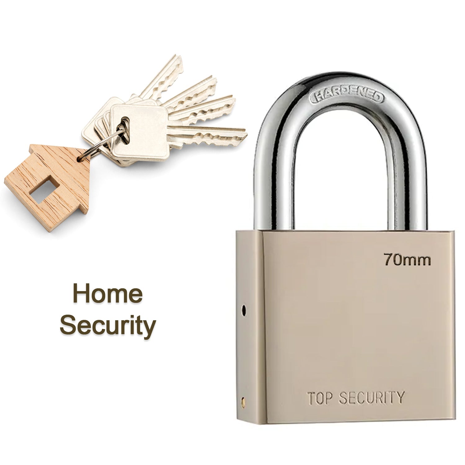 1690 Heavy Steel Premium Square Padlock 70mm With 4 Keys | Multipurpose Hardened Shackle Padlock for Door, Gate, Shutter and Home DeoDap 1690 Heavy Steel Premium Square Padlock 70mm With 4 Keys | Multipurpose Hardened Shackle Padlock for Door, Gate, Shutter and Home DeoDap